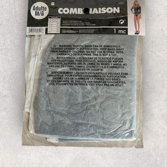 Womens Suit Yourself Black Bodysuit | Size M/L | NWTs - Picture 2 of 3